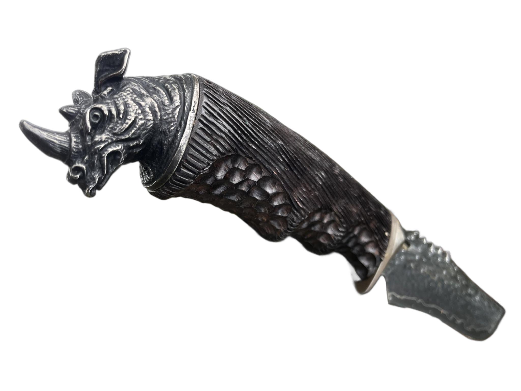 Rhino damaškový Lovecký nůž Nosorožec 03